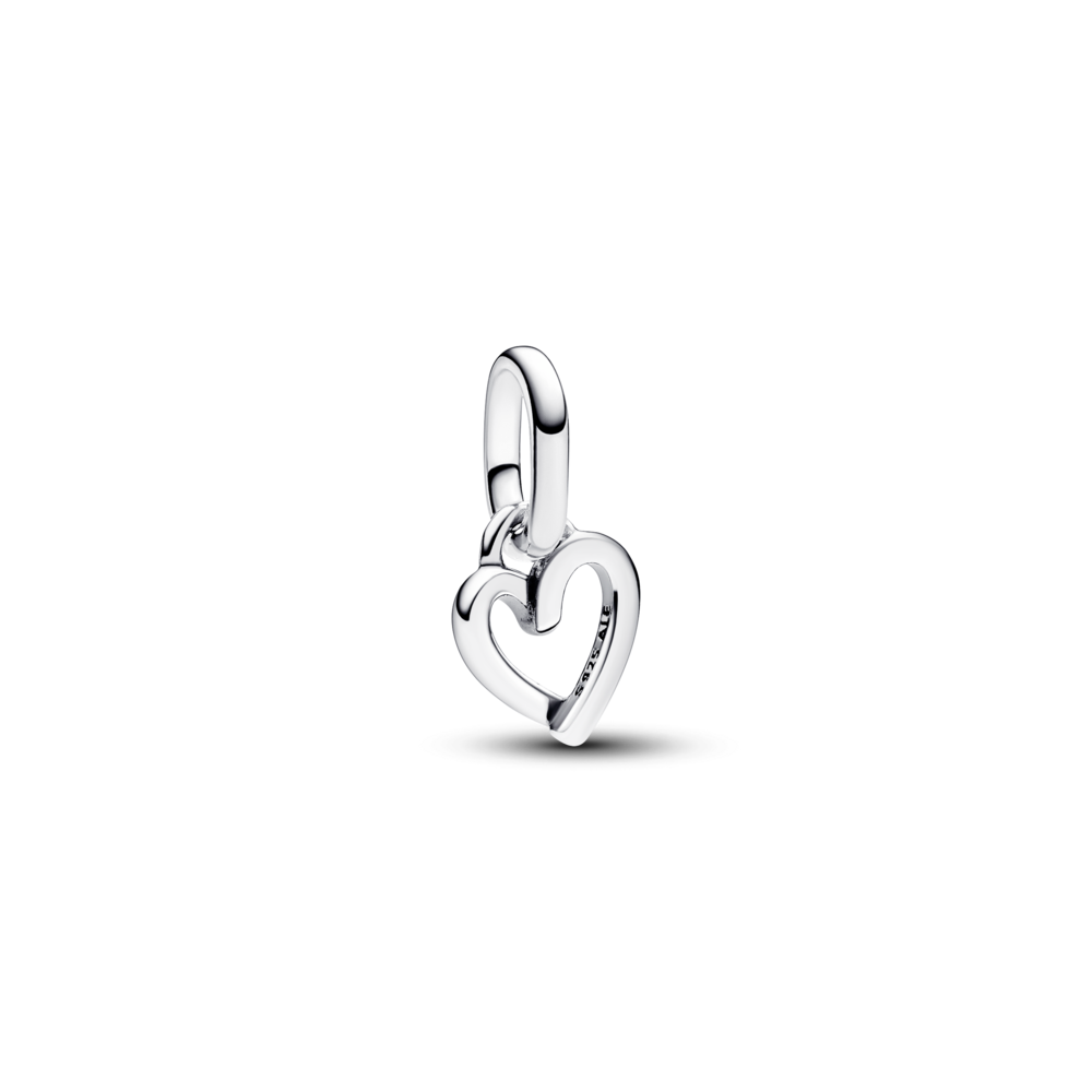 Mini talisman de tip pandantiv cu inimioară în stil liber Pandora ME