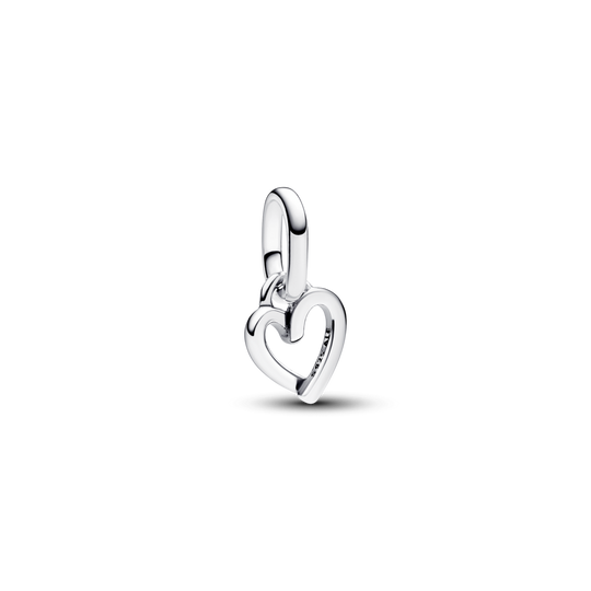 Mini talisman de tip pandantiv cu inimioară în stil liber Pandora ME