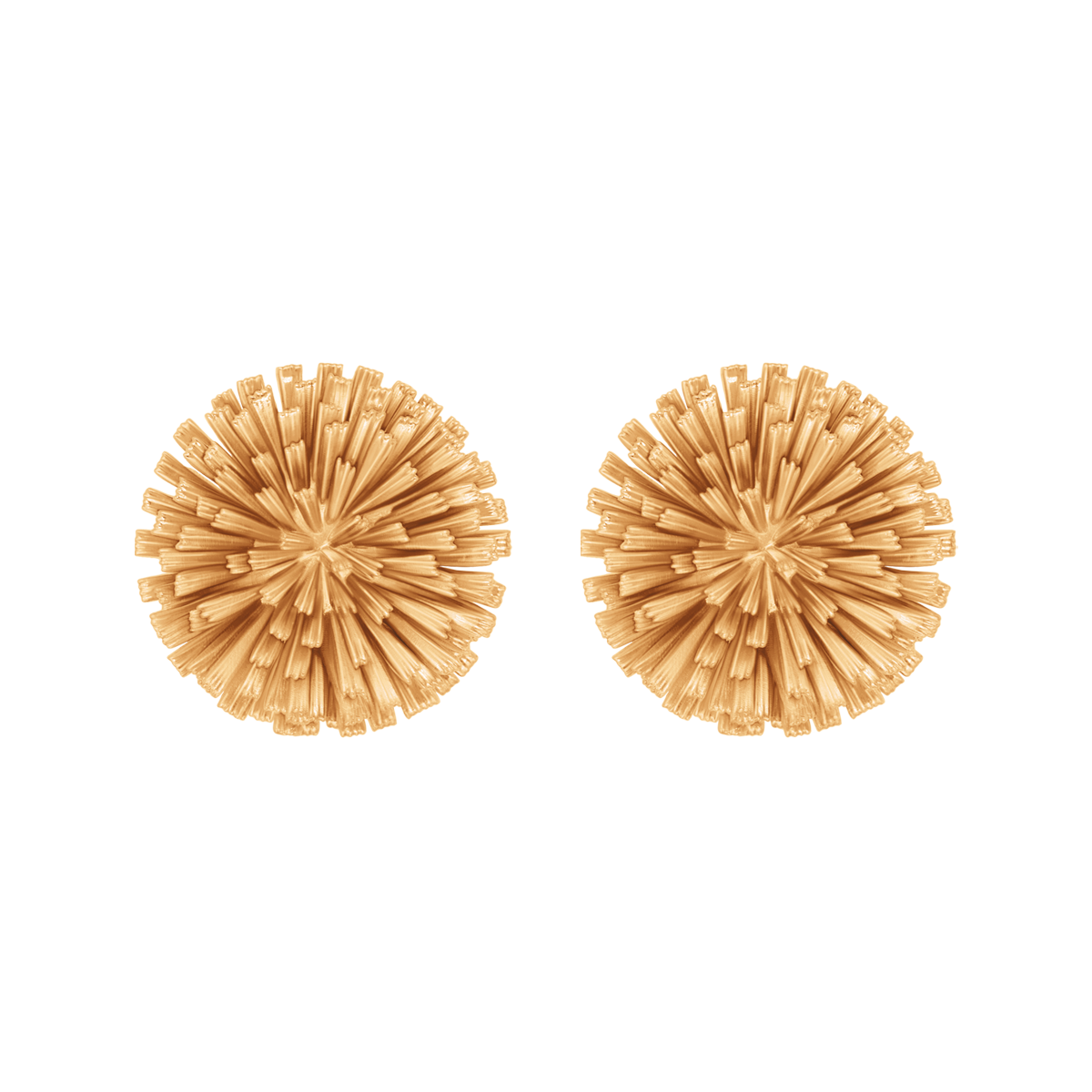 Cercei cu știft Bloom placați cu aur, 1.6 cm, Lilou