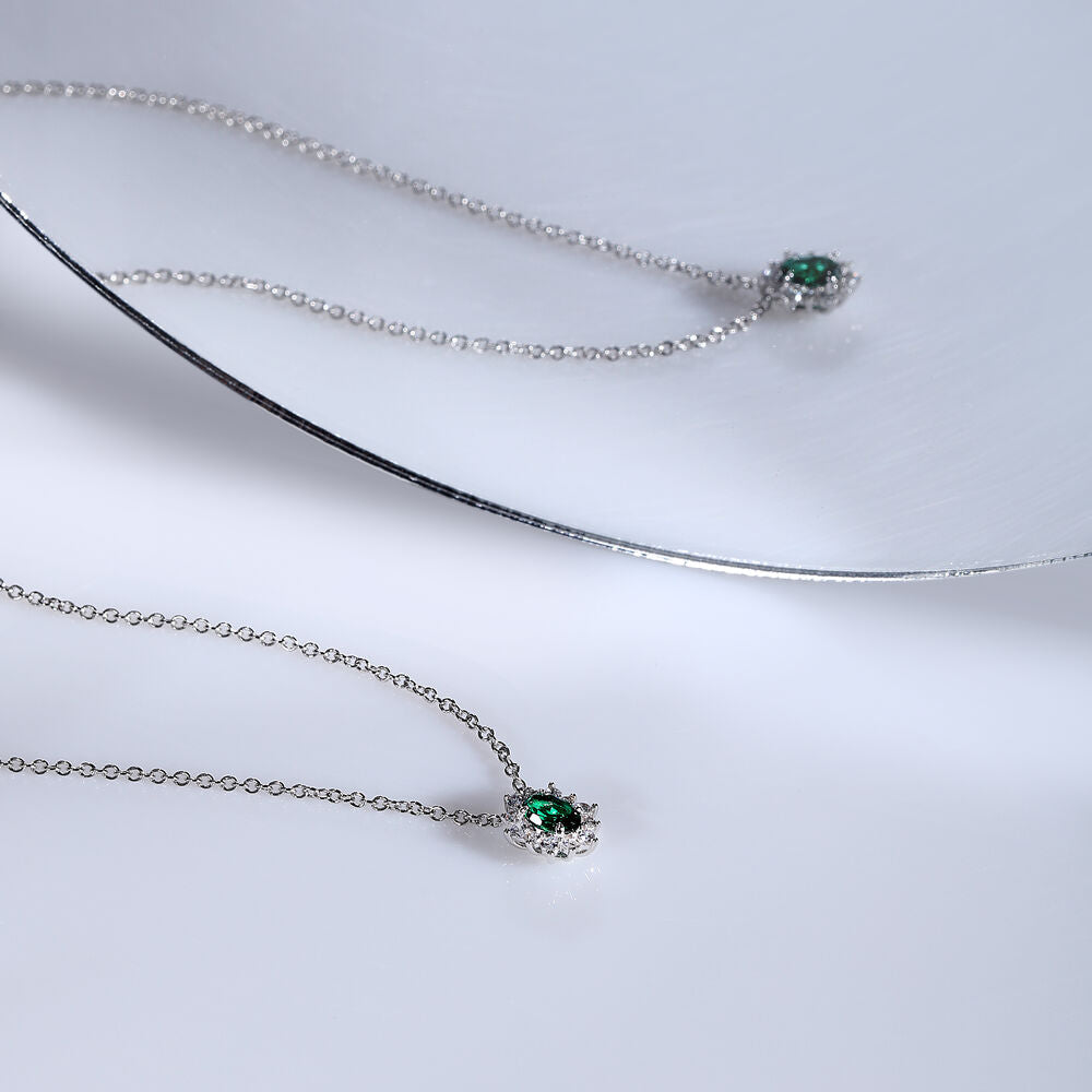Colier Tesori Kate verde smarald și pietricele de zirconiu, Morellato