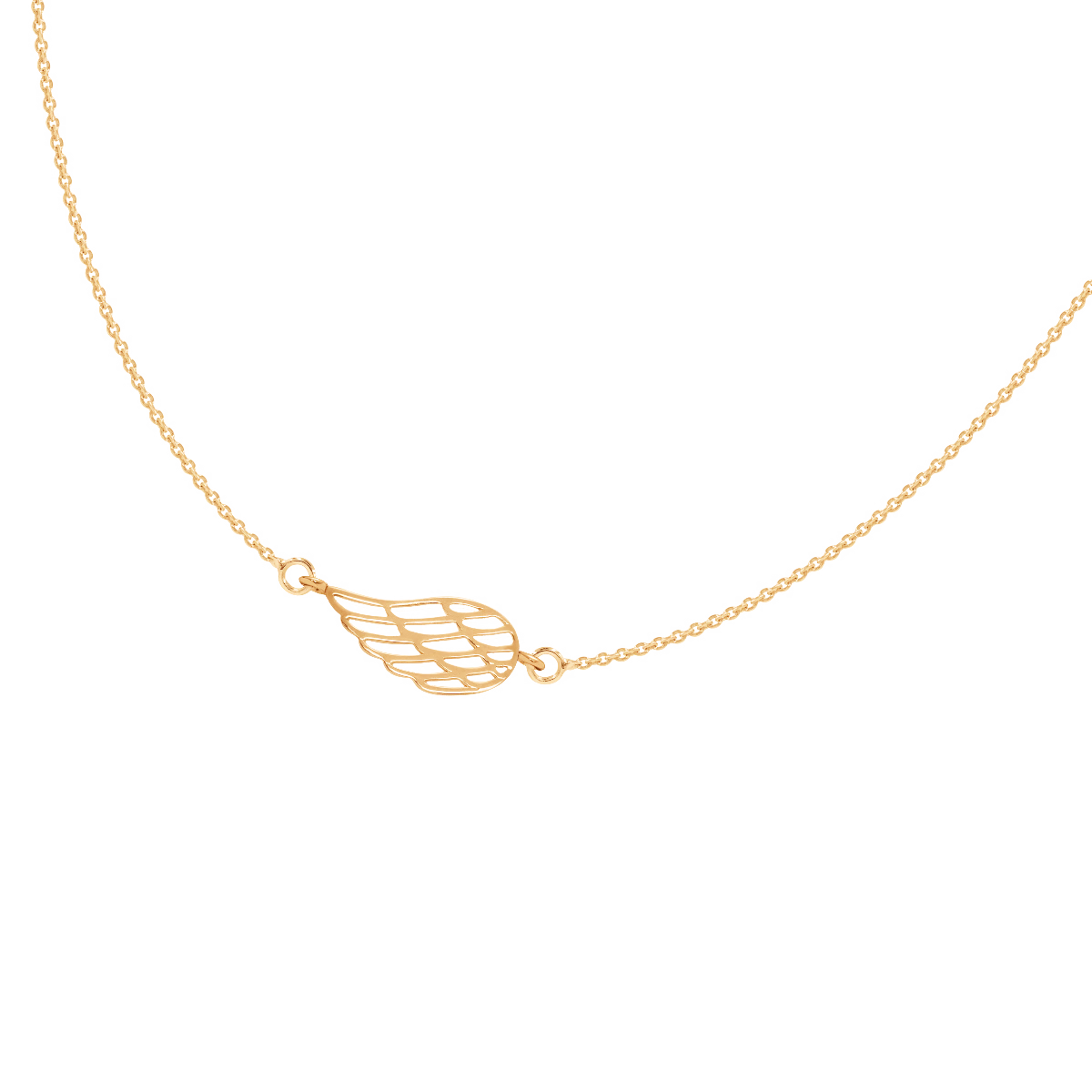 Colier cu aripă, placat cu aur de 18k, Lilou