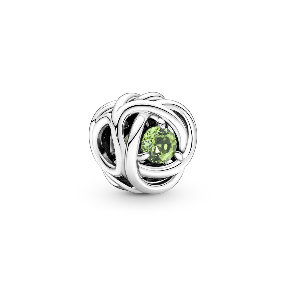 Talisman cu cerc Eternitate în nuanța verde crud - Pandorastore Romania