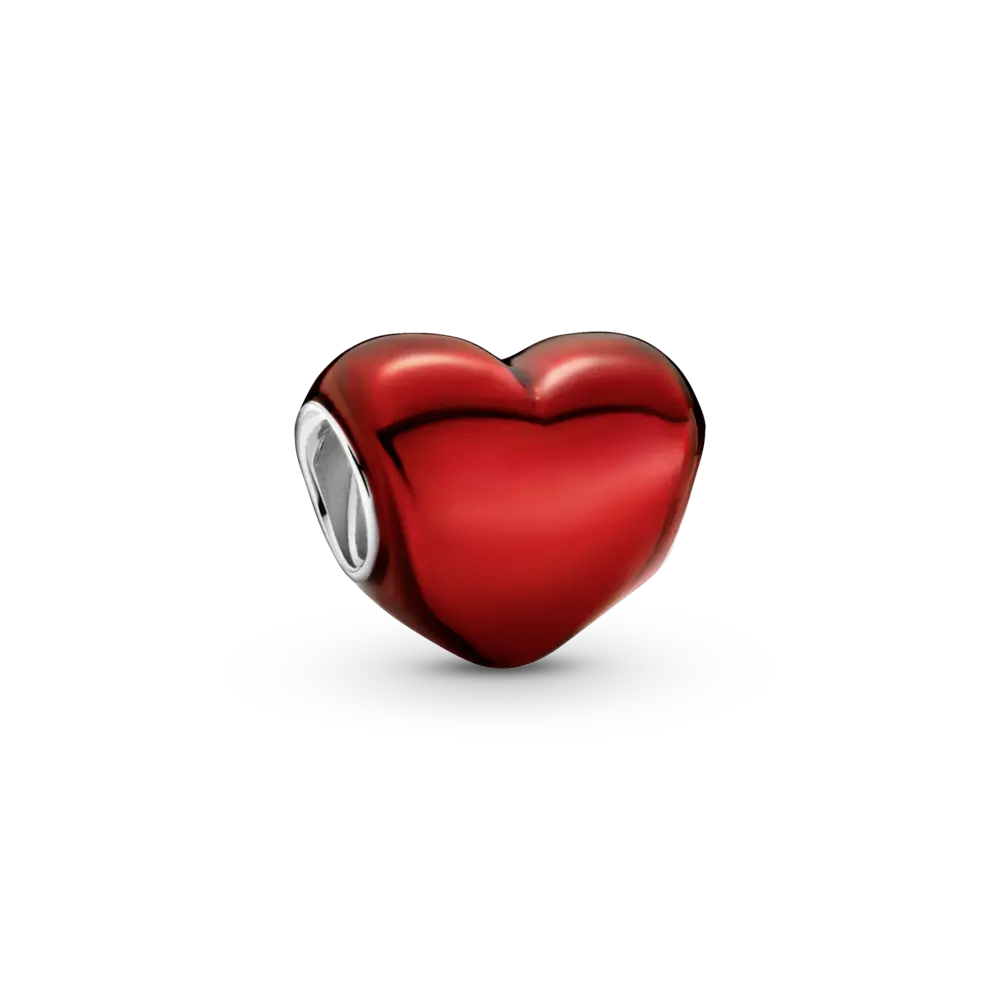 Talisman cu inimă roșie metalică, Pandora - Pandorastore Romania