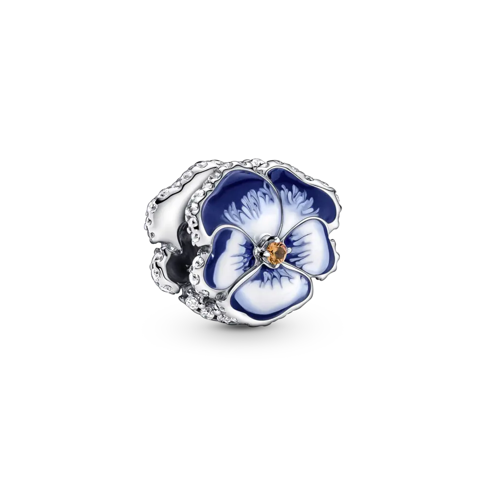 Talisman cu panseluță albastră - Pandorastore Romania