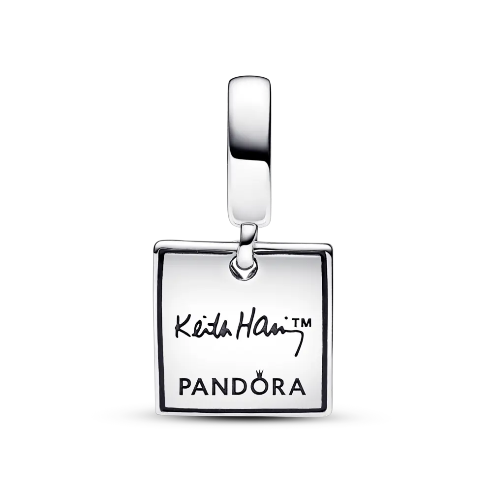 Talisman de tip pandantiv dublu cu inimă aflată în mers Keith Haring™ x Pandora