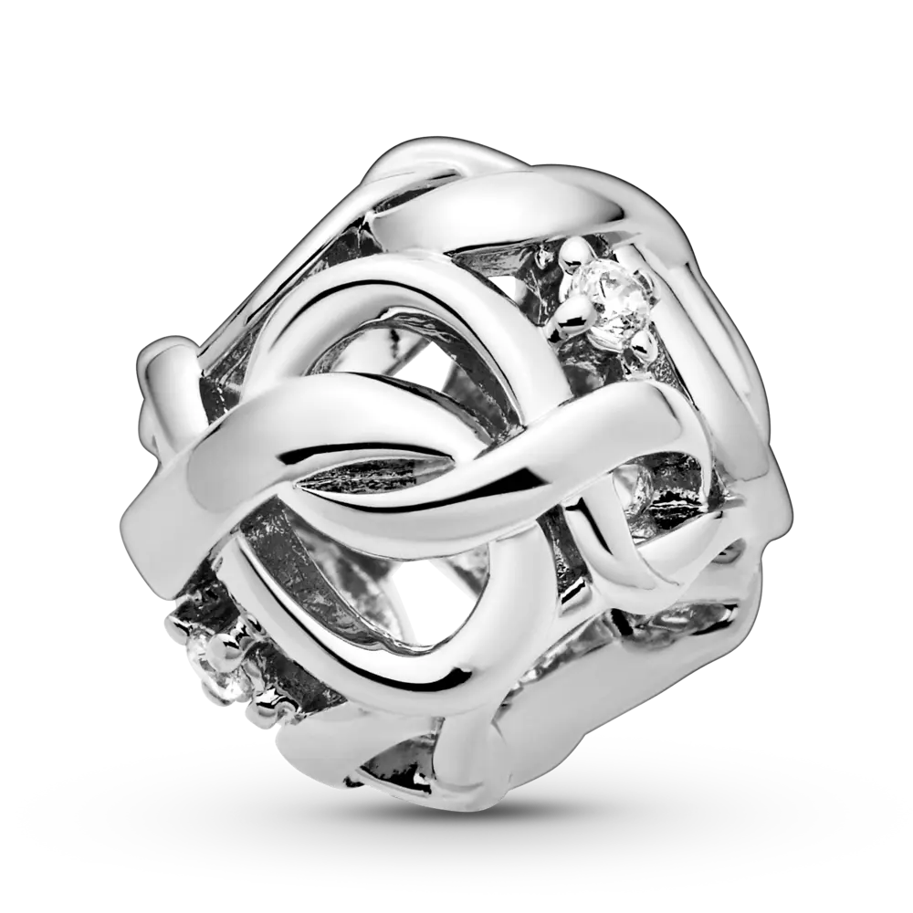 Talisman în stil infinity împletit cu structură dantelată din Argint 925 Pandora