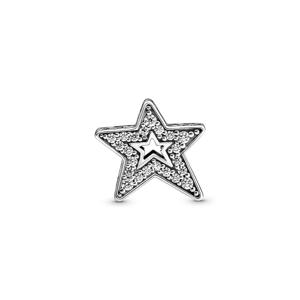 Talisman strălucitor în formă de stea asimetrică - Pandorastore Romania